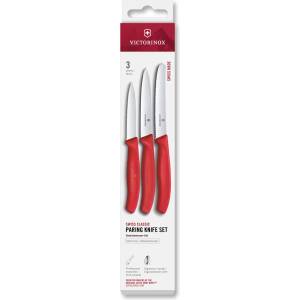 Victorinox Комплект ножове SWISS CLASSIC 8 / 10 / 11 cm, комплект от 3 бр. , червен, пластмаса, Victorinox (VN6711134C1)