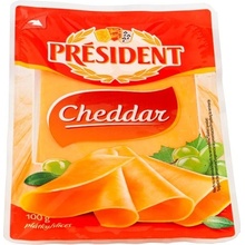 Président Cheddar plátky 100 g