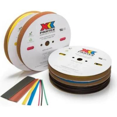Partex HS-20048BN4 žltá smršťovací bužírka, 75m (4,8 mm)