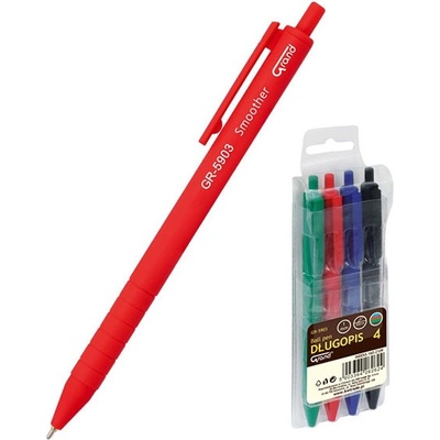 Авт. химикалка Grand 1.0 mm комплект 4 цвята (1601374-160-2109)