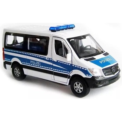 Policajné autíčko Mercedes Benz Sprinter Welly CityDuty mierka 1:34