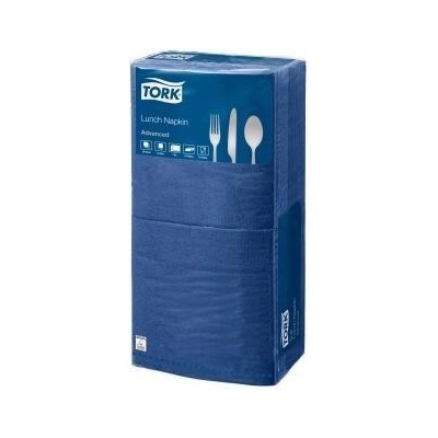 TORK papírové ubrousky 2V tmavě modré 200ks 33x33cm