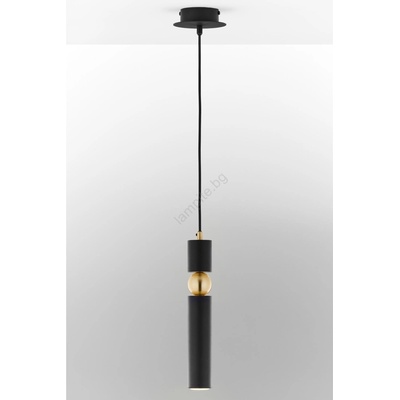 JUPITER 2003 - Пендел ALAS 1xGU10/10W/230V черен/златист (10702003)