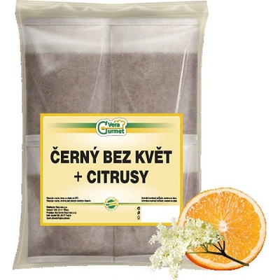 Vera Gurmet Gastro čaj Černý bez s citrusy 20 x 50 g