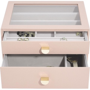 Stackers Ковчеже за бижута Stackers с 2 чекмеджета cлassic розово (76058)