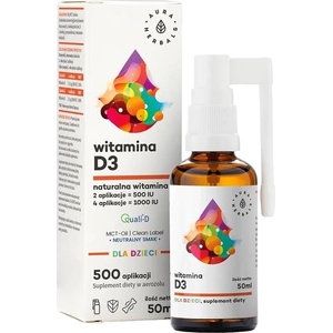 Aura Herbals Витамин D3 Орален спрей за деца и възрастни, 50 ml, Aura Herbals (12812 AH)