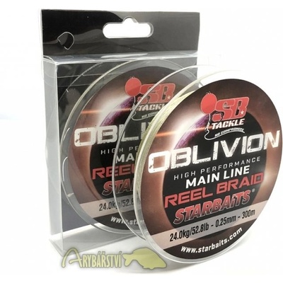 STARBAITS šňůra OBLIVION REEL BRAID 300m 0,20mm 19kg – Zbozi.Blesk.cz