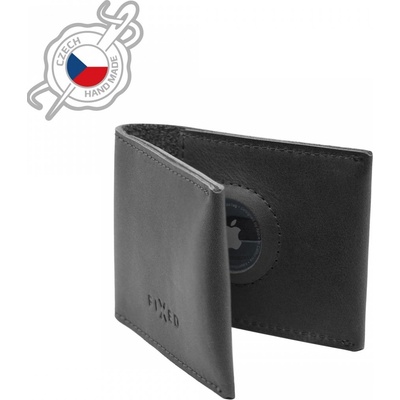Fixed peňaženka pre AirTag z pravej hovädzej kože FIXWAT SMMW2 BK čierna