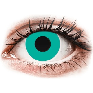 Gelflex CRAZY LENS - Solid Turquoise - дневни с диоптър (2 лещи) - leshti