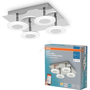 OSRAM - Димируемо осветително тяло за баня SMART+ WAVE LED/24W/230V IP44 Wi-Fi (P228006)
