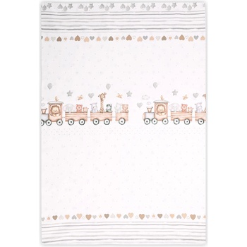 Image 1 of Lorelli Плик за завивка с цип Lorelli - Влакче, 140 х 95 cm, сив (20051336001)