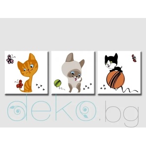  Игриви котенца - комплект 3 бр (35005)