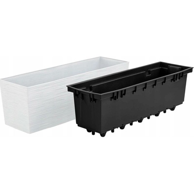 Prosperplast Květináč 58 x 18 x 19,5 cm plast bílý