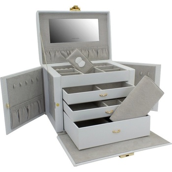 Friedrich Lederwaren šperkovnice Caiman bílá