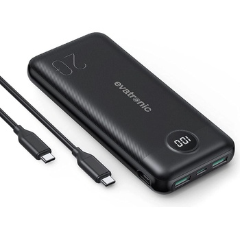 Evatronic Evatronic/RAVPower PD Pioneer 20000mAh, 20W PD+QC3.0 външна батерия с USB-C и USB-A (ET-PB012)