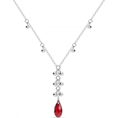 Spark červený se Swarovski Elements Triumph NROLO6010SC Scarlet