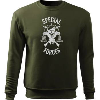 Image 1 of DRAGOWA мъжки суитшърт Special Forces, маслиненозелен, 300г/м2 (5389)