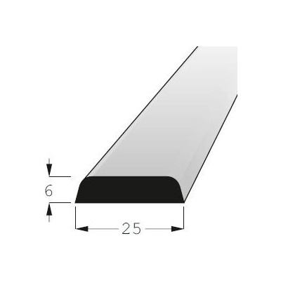 Lišta krycí borovice 25x6mm, délka 200cm