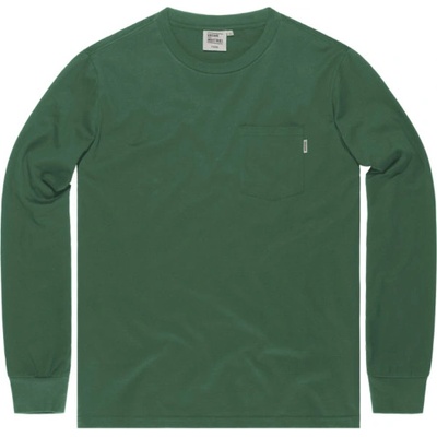 Vintage Industries Grant pocket tričko s dlhým rukávom jasné zelené
