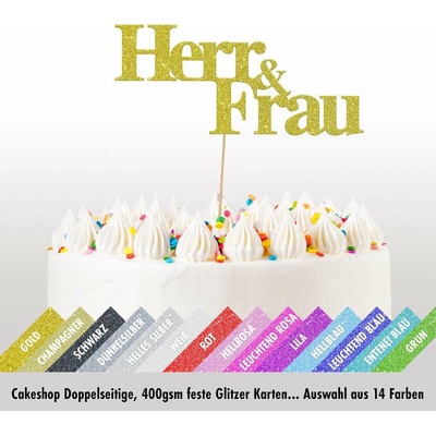 Dortový topper "Herr & Frau"