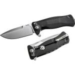 lionSTEEL sr11a bs / Удобно джобно ножче с твърда титаниева рамка и лека дръжка ergal - черно (lion0147)