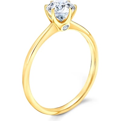 SAVICKI Годежен пръстен The Journey : злато, бял сапфир