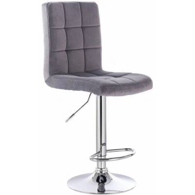 LuxuryForm Design Toledo Velur na striebornom tanieri tmavo šedá