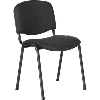 Bittel Посетителски стол Carmen 1130 LUX, дамаска, прахово боядисан, графитено черен