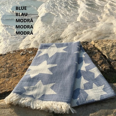 Denizli Concept osuška Star modrá 90 x 170 cm