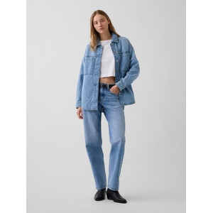 GAP Дънки Mid Rise Straight Taper GAP GAP | Sin | ЖЕНИ | 25REG