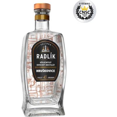 Radlík Hruškovice 45% 0,5 l (holá láhev)