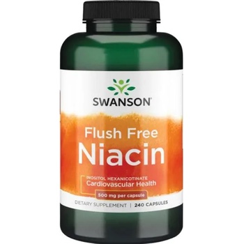 Swanson Flush Free Niacin, 500 mg, 240 капсули, Swanson (SWU1021)