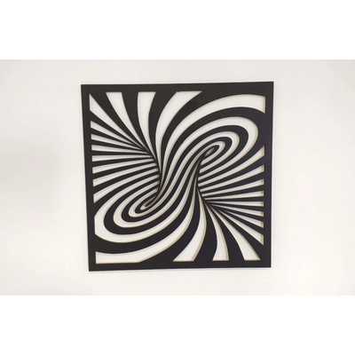 MAJADESIGN Dřevěný obraz - SPIRÁLA - BAREVNĚ LAKOVANÝ Rozměr obrazu: 90 x 90 cm