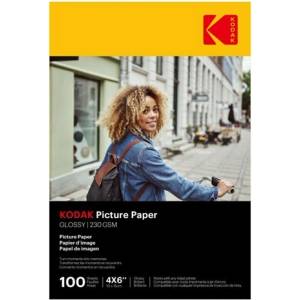 Kodak Фотохартия за изящни изкуства на KODAK - висок гланц, 230 г, 10x15, 100 бр. KO-9891164 (KO-9891164)