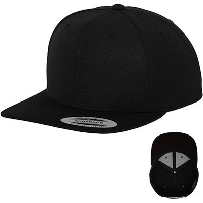 Flexfit Klasická Snapback s plastikovým zapínáním černá černá