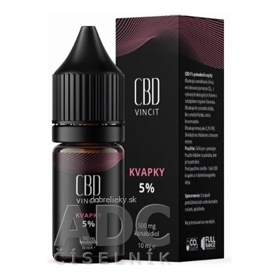 CBD Vincit kvapky 5% 10 ml