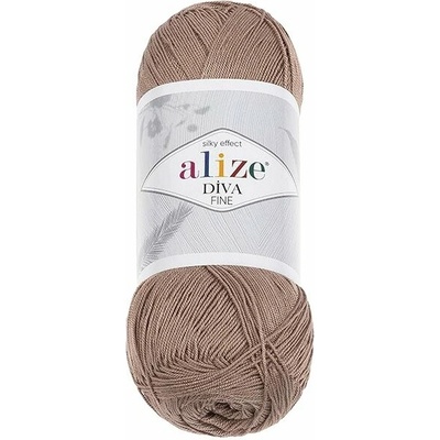 Vlnika Diva Fine 100 g, 167 kávová