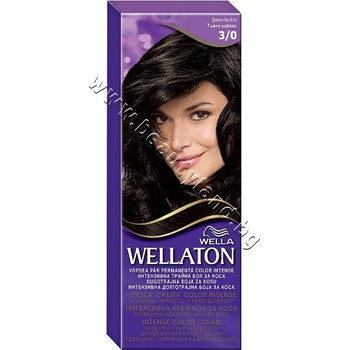 Wella Боя за коса Wellaton Intense Color Cream, 3/0 Dark Brown, p/n WE-3000037 - Трайна крем-боя за коса за наситен цвят, тъмно кафява (WE-3000037)