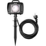 OPTONICA ГРАДИНСКИ РАЗКЛОНИТЕЛ 2-ГНЕЗДА+ТАЙМЕР H07RN3G1.5mm-5M 16A 230V Max3500W IP44 - ЧЕРЕН (7626)