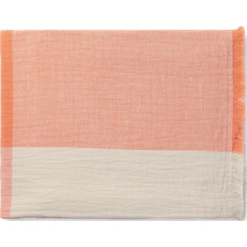 Marc O'Polo Карирано одеяло Erlend в каре 200 x 200 см бежово-оранжево (101631-629-01)