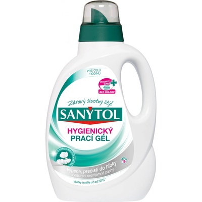 Sanytol dezinfekčný prací gél s vôňou bielych kvetov 1,65 l 16 PD