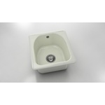 FAT Кръгла мивка Classic 217, Polymer marble, 02 Полярен гранит, с включен сифон Мивка за вграждане