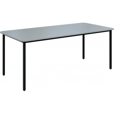 JSBR 190 N jídelní stůl kovová podnož černá deska 18 mm 1900 x 900 mm šedá