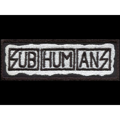Nášivka SUBHUMANS vyšívaná
