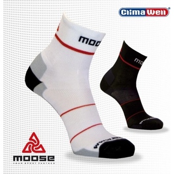 Moose Lightspeed běžecké ponožky bílá
