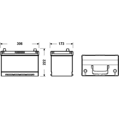 Exide Excell 12V 95Ah 720A EB954