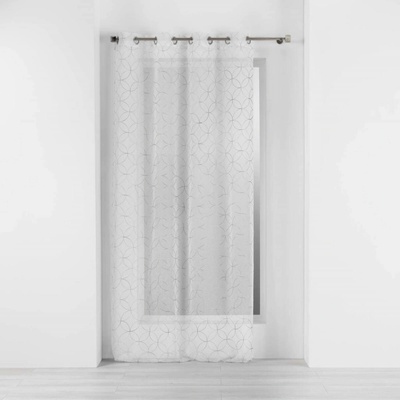 Douceur d'intérieur Záclona do obývacího pokoje s oky OLYMPIA, 140 x 240 cm, šedá šedá