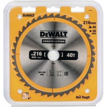 DeWALT DT1953 Pilový kotouč 216 x 30 mm, 40 zubů