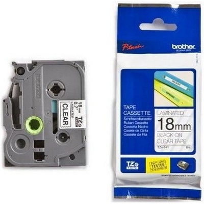 Páska Brother 18mm TZE141, čierna na priehľadnú