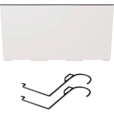 Prosperplast DUC400W-S449 Závěsný samozavlažovací truhlík s vložkou - URBI CASE W bílý 40 cm